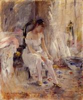 Morisot, Berthe - Woman Getting Dressed